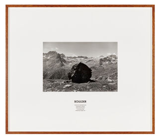 Hamish Fulton, ‘Boulder, Switzerland 1995’, 1995