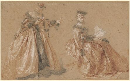 Nicolas Lancret, ‘Two Elegant Women in Polish Dress’, ca. 1723