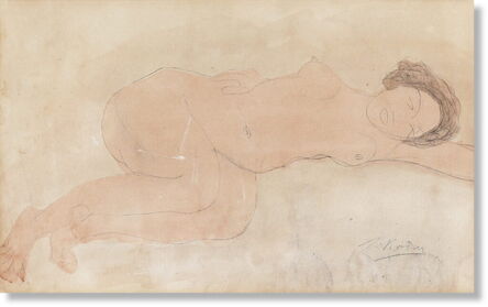 Auguste Rodin, ‘Reclining nude’, ca. 19th century