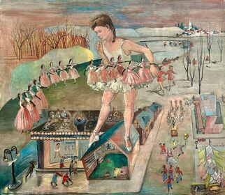 Agnes Mills, ‘"A Dancer's Fantasy" WPA American Scene Mid 20th Century Social Realism Modern’, ca. 1930s