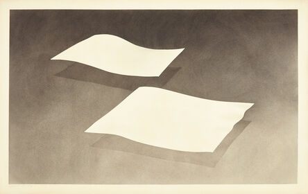 Ed Ruscha, ‘Two Sheets with Whisky Stains’, 1973