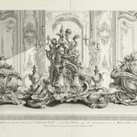 Juste-Aurèle Meissonnier, ‘Projet de sculpture en argent d'un grand surtout de table’, 1738-1748