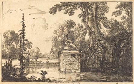 Laurent de La Hyre, ‘Pool in a Formal Garden’, 1640