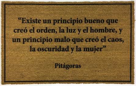 Eugenio Merino, ‘Doormats (Felpudos) - Pitagoras’, 2020