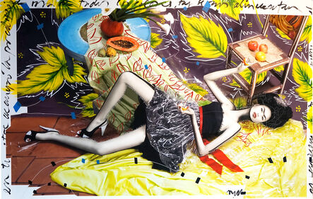 Efren Isaza, ‘"Colored Frida" intervened photographs  mounted on aluminum’, 2010
