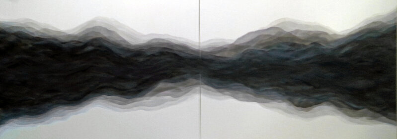 Scott Ashley, ‘Sound of Sea - Midnight, Diptych’, 2014, Painting, Acrylic on Canvas, Aldo Castillo Gallery