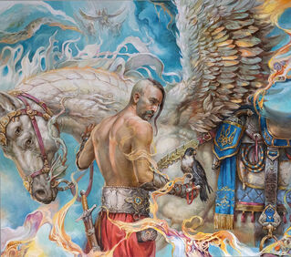 Petr Lysenko, ‘"Horseman of the Heavenly Hundred"’, 2023