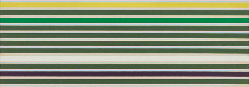 Kenneth Noland, ‘Shadow Line’, 1968, Print, Screenprint in colors, on linen laid to heavy board (as issued), the full sheet., Phillips