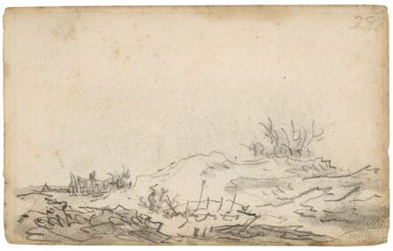 Jan van Goyen, ‘Landscape with a farmhouse in the distance’, 1651