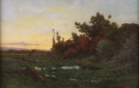 Jules Dupré, ‘Clearing at Sunset’, ca. 1870
