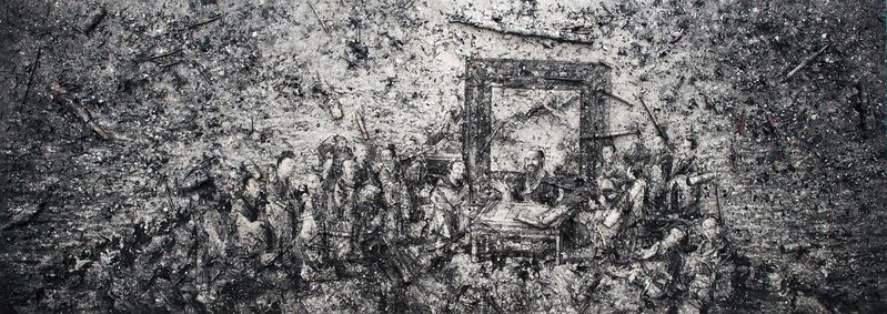 Zhang Huan, ‘Q-Confucius No. 4’, 2011, Mixed Media, Ash on linen, Rockbund Art Museum