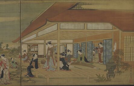 Utagawa Toyoharu, ‘Pastimes of a Spring Afternoon. Japan, Edo period (1615–1868)’, ca. 1781–89