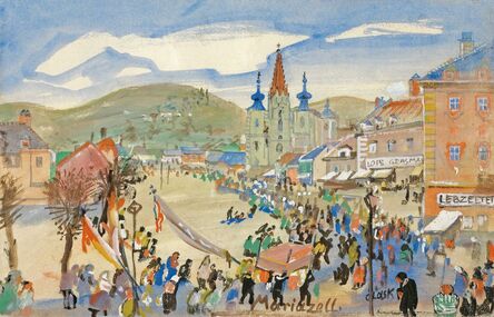 Oskar Laske, ‘Procession in Maria Zell’, 1920/1921