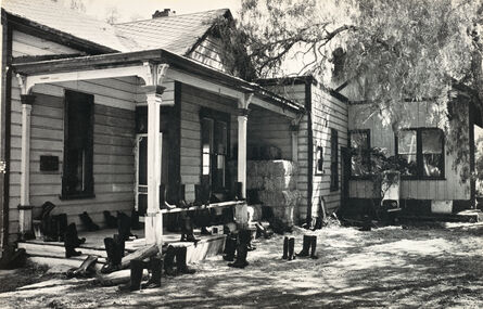 Eleanor Antin, ‘100 Boots on the Porch, from the series 100 Boots, a set of 51 photo-postcards, 1971’, 1971