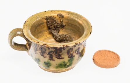 George E. Ohr, ‘Chamber Pot and Brothel Coin’, circa 1895