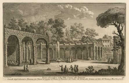 Giuseppe Vasi, ‘Teatro di verdure nella Villa Corsini alla Lungara’, 1747-1801