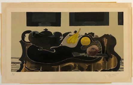 Georges Braque, ‘Theiere et Fruits’, ca. 1950