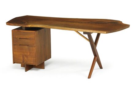 George Nakashima, ‘Exceptional Single Pedestal Conoid desk, New Hope, PA’, 1988