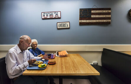 Salem Krieger, ‘Visiting Mom: Veteran Lunch Couple’, ca. 2014