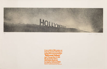 Ed Ruscha, ‘Hollywood in the Rain, from Hollywood Collects’, 1970