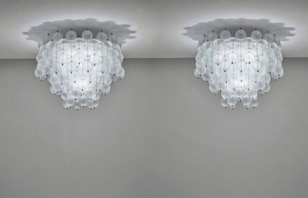 Venini, ‘Pair of rare and large 'Balloton' chandeliers’, circa 1962