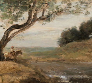 Jean Baptiste Camille Corot: A Poetic Late Landscape, installation view