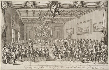 Stefano Della Bella, ‘Fu veramente piacevol il convito fatto dalli signori Piacevoli servi di V.A.S.’, 1627