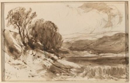 William M. Hart, ‘Hilly Landscape with Trees’, 1855