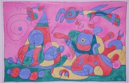 Joan Miró, ‘Le trésor et la Mère Ubu, pl. IX, from Suites for Ubu Roi’, 1966