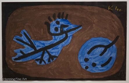 Paul Klee, ‘Blauer-Vogel-Kürbis - (Blue Bird Pumpkin)’, 1964