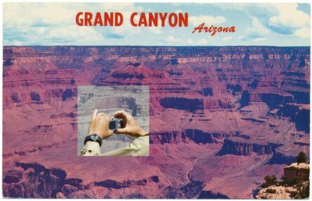 Mark Klett, ‘Untitled, from a set of 20 altered postcards (Grand Canyon with hands holding camera)’, 2010
