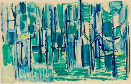 Geer van Velde, ‘Composition in blue, green and yellow’, ca. 1932