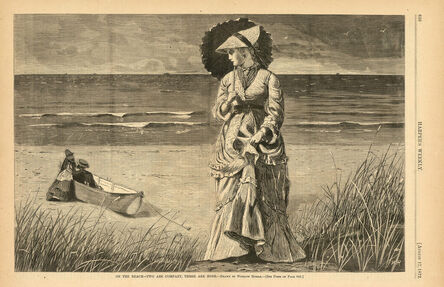 Winslow Homer, ‘On the Beach - Two are Company, Three are None.’, 1872