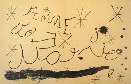 Joan Miró, ‘Derriere le Miroir, no. 151-152, pg 18,19’, 1965