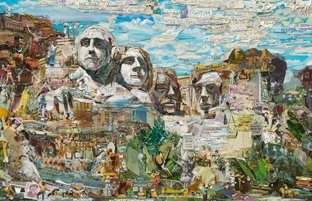 Vik Muniz, ‘Postcards from Nowhere: Mount Rushmore’, 2015