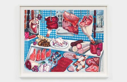 Nikki Maloof, ‘The Meat Stall with Squashed Pigeon’, 2021