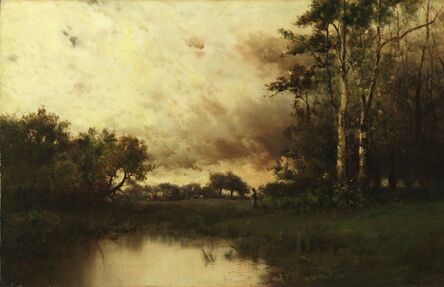 William Morris Hunt, ‘Pasture by a Pond’, 1860-1870