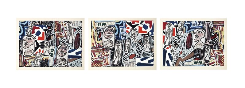 Jean Dubuffet, ‘Faits mémorables I-III’, 1978, Print, The complete set of three screenprints in colors on Arches paper, Christie's
