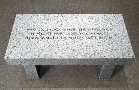 Jenny Holzer, ‘What a shock when they tell you it won't hurt...’, 1989