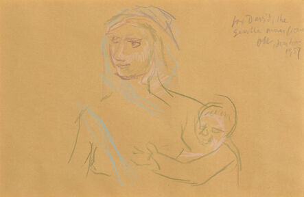Oskar Kokoschka, ‘Mother and Child’, 1957