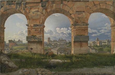 Christoffer Wilhelm Eckersberg, ‘A View through Three Arches of the Third Storey of the Colosseum’, 1815