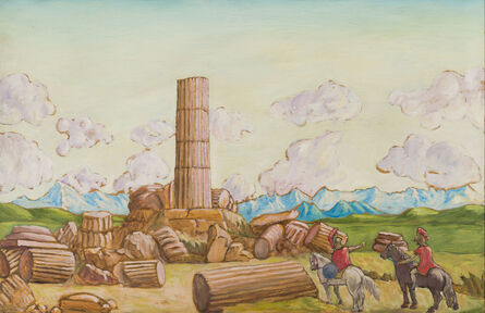Salvo, ‘Capriccio con cavalieri e rovine’, 1977