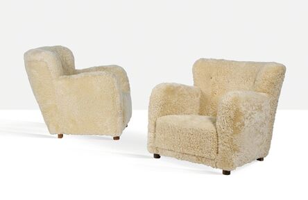 Attributed to Flemming Lassen, ‘Pair of large armchairs’, Circa 1940