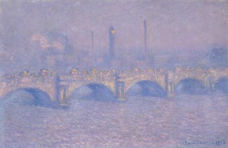 Claude Monet, ‘Waterloo Bridge, Blurred sun’, 1903