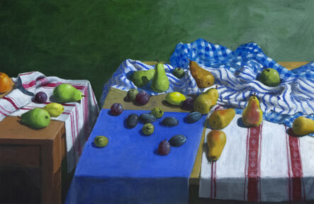 Paul Wonner, ‘Fruit and Kitchen Towels (Two Tables)’, 2001