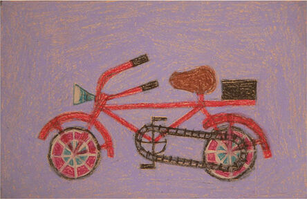 Eddie Arning, ‘Untitled (Red Bicycle)’, c. 1968-70