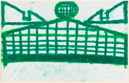 Evelyn Reyes, ‘Fence with Sandwich, Green’, 2002