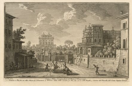 Giuseppe Vasi, ‘Casino, e Villa Corsini Fuori di Porta S. Pancrazio’, 1747-1801