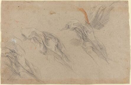 Baldassare Franceschini, ‘Drapery Studies [recto]’, late 1650s