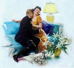 Harry Anderson, ‘Love After Sunset, American Magazine, August 1942’, 1942